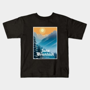 June Mountain California United States ski Kids T-Shirt